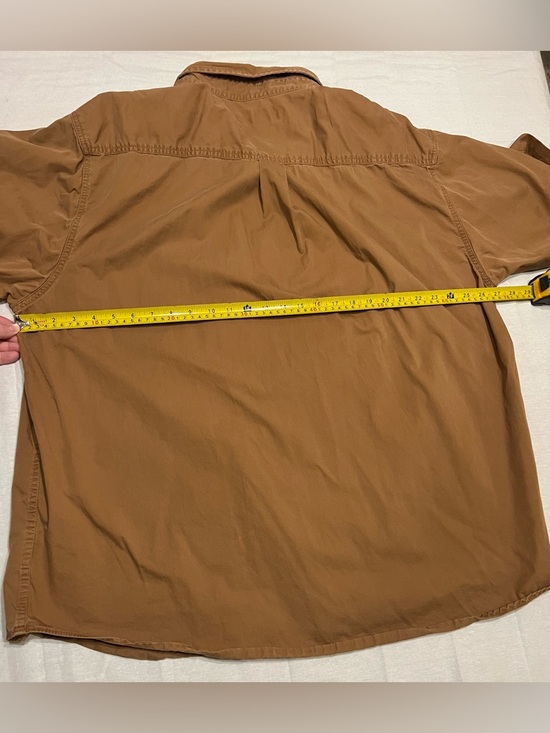 Carhartt Men's Tan/Brown Button-Down Work Shirt 2XL - Picture 7 of 7